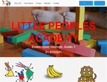 Tablet Screenshot of littlepeoplesacademy.ie